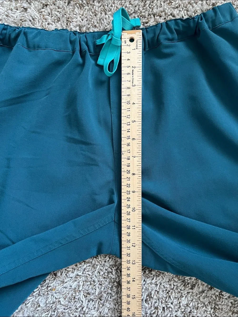 EUC FIGS Pisco Basic Scrub Pants PO#4911 Caribbean Green Size M